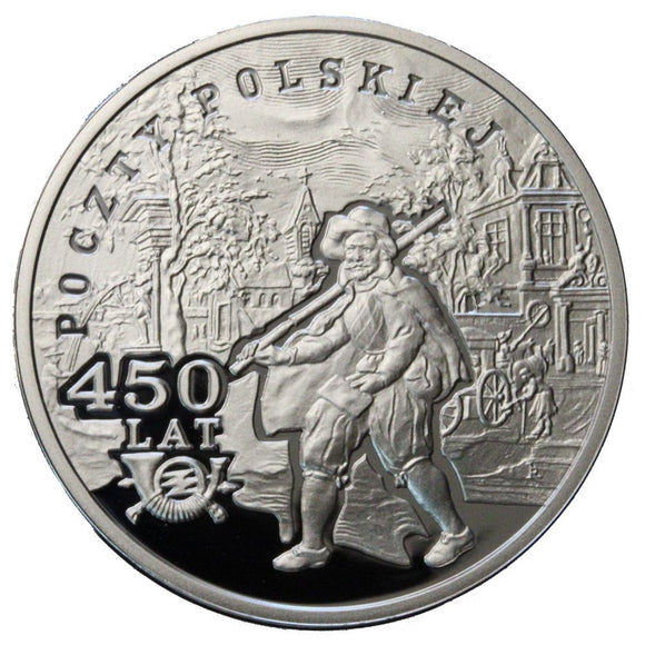 2008 - Polska - 10 zł - 450 Lat Poczty Polskiej