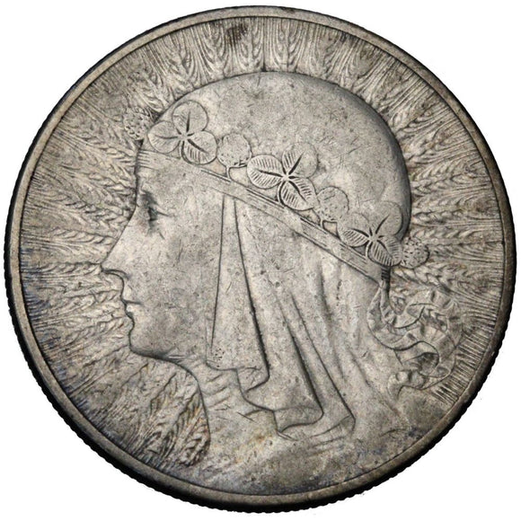 1933 - Polska - 10 zł - Polonia (Głowa Kobiety)