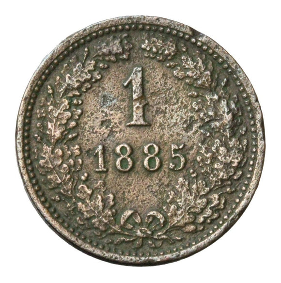 1885 - Austria - 1 Kreuzer