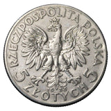 1933 - Polska - 5 zł - Polonia (Głowa Kobiety)