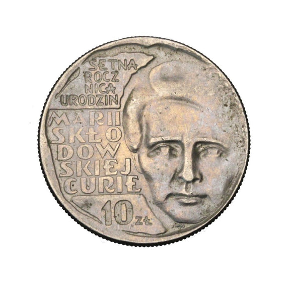 1967 - Polska - 10 zł - Maria Skłodowska-Curie