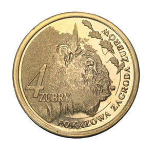 2009 - Medal - 4 Żubry - zagroda żubrów - Pszczyna