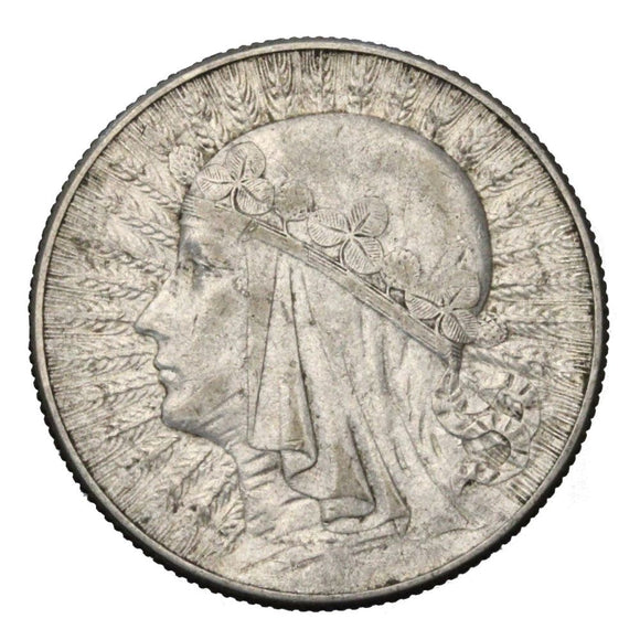 1934 - Polska - 5 zł - Polonia (Głowa Kobiety)