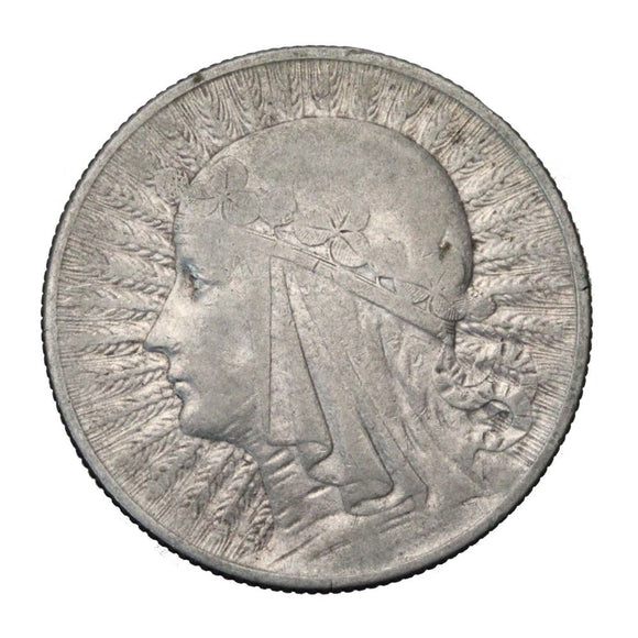 1933 - Polska - 5 zł - Polonia (Głowa Kobiety)