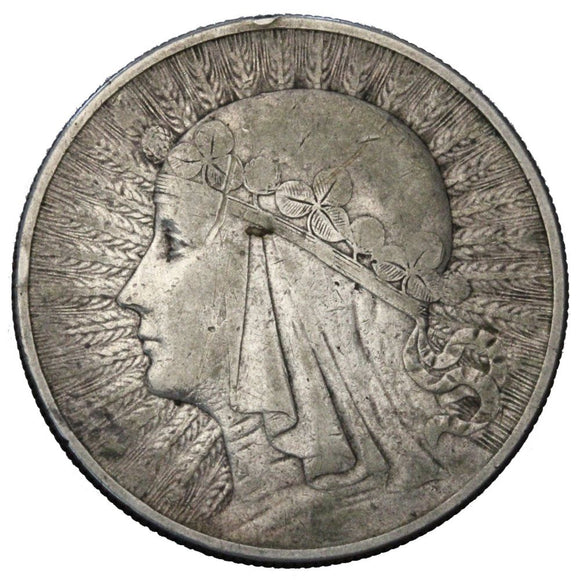 1932 - Polska - 10 zł - Polonia (głowa kobiety)