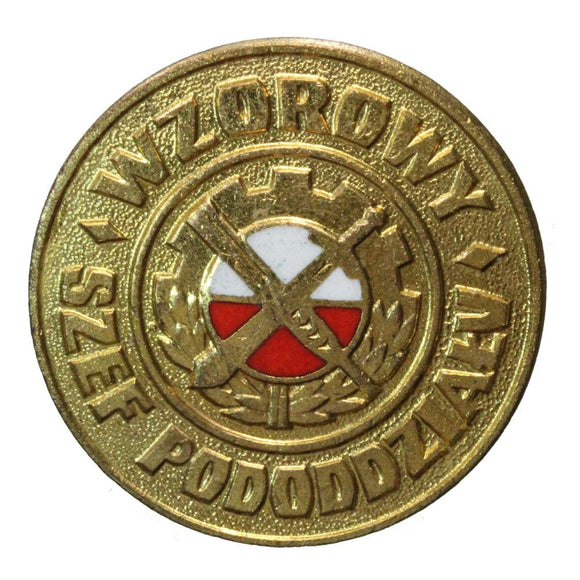 Medal - Odznaka - Wzorowy Szef Pododdziału