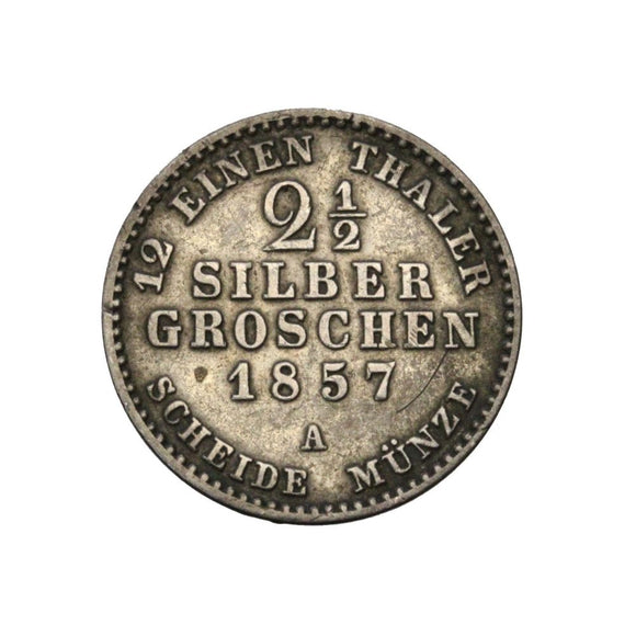 1857 - Niemcy - 2,5 Srebrnego Grosza