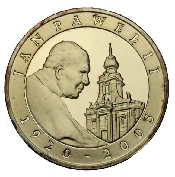 2005 - Polska - 10 zł - Jan Paweł II - 1920-2005 - rewers pozłacany