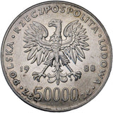 1988 - Polska - 50000 zł - Józef Piłsudski