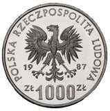 1987 - Polska - 1000 zł - Muzeum Śląskie - Katowice - próba