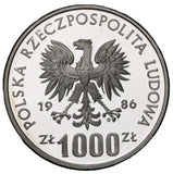 1986 - Polska - 1000 zł - Pomnik - Szpital - Centrum Zdrowia Matki Polki - próba