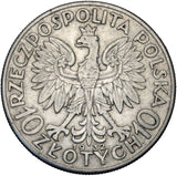 1932 - Polska - 10 zł - Polonia (Głowa Kobiety)