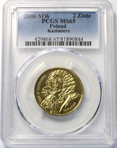 2000 - Polska - 2 zł - Jan II Kazimierz - MS65 PCGS