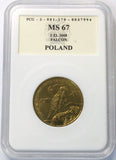 2008 - Polska - 2 zł - Sokół Wędrowny - MS67 PCG