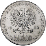 1988 - Polska - 50000 zł - Józef Piłsudski