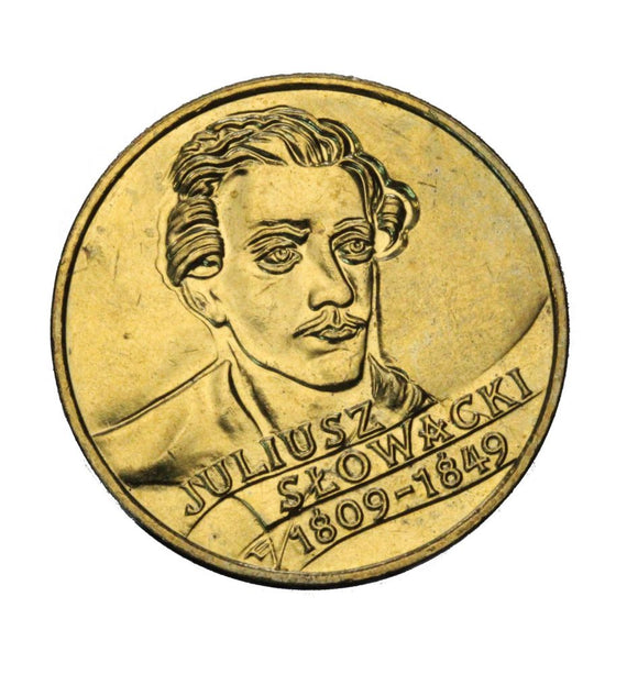 1999 - Polska - 2 zł - 150 Rocznica Śmierci Juliusza Słowackiego