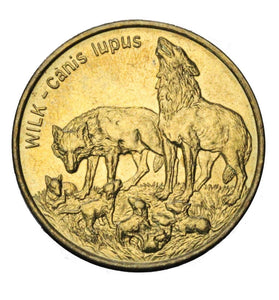 1999 - Polska - 2 zł - Wilk