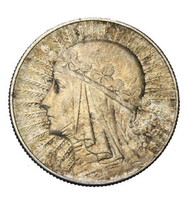 1933 - Polska - 5 zł - Polonia (Głowa Kobiety)