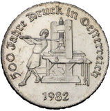1982 - Austria - 500 Szylingów - 500 Lat Austriackiego Druku