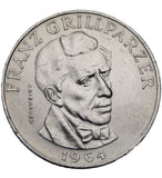 1964 - Austria - 25 Szylingów - Franz Grillparzer
