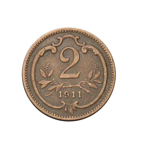 1911 - Austria - 2 Heller