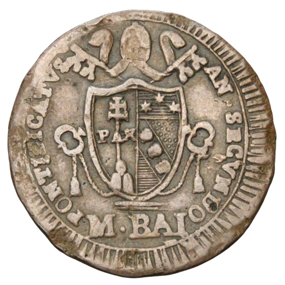 1802 - Watykan - 1/2 Baiocco - Pius VII