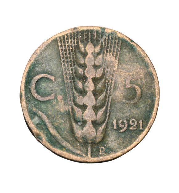 1921 - Włochy - 5 Centesimi