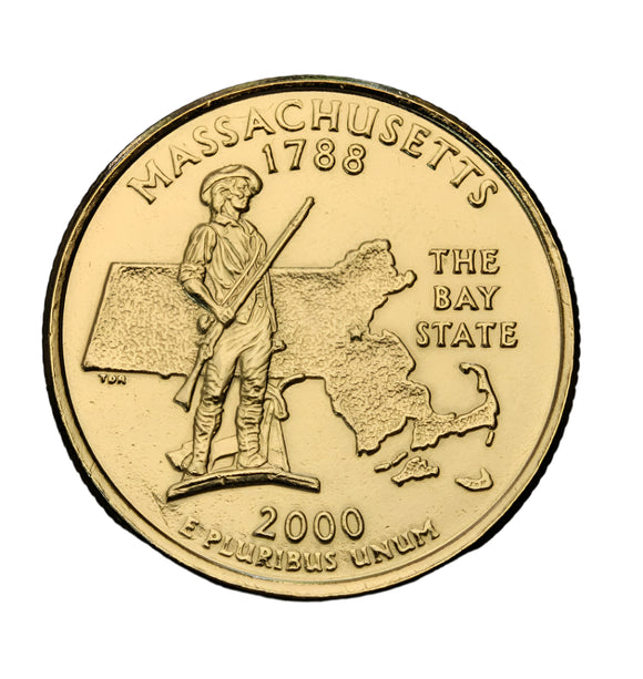 2000 - USA - 1/4 Dolara - Massachusetts