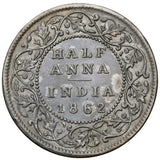 1862 - Indie - 1/2 Anna