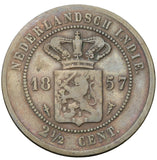 1857 - Indie - 2,5 Cent