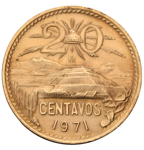 1971 - Meksyk - 20 Centavos