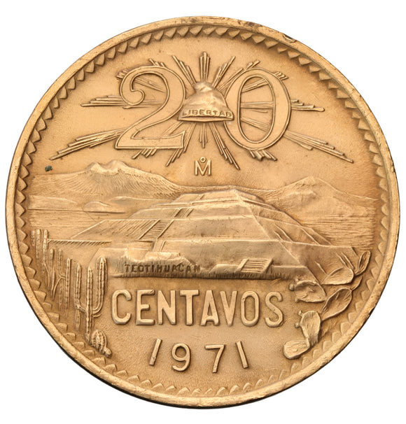 1971 - Meksyk - 20 Centavos