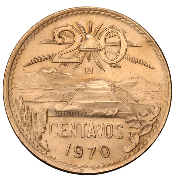 1970 - Meksyk - 20 Centavos