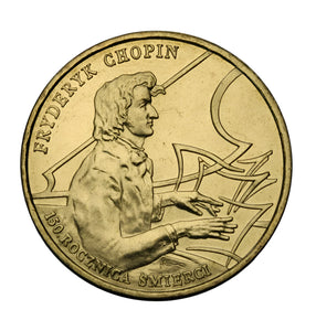 1999 - Polska - 2 zł - 150 Rocznica Śmierci Fryderyka Chopina