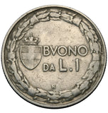 1922 - Włochy - 1 Lira