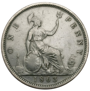 1863 - Wielka Brytania - 1 Pens