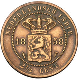1858 - Indie - 2,5 Cent