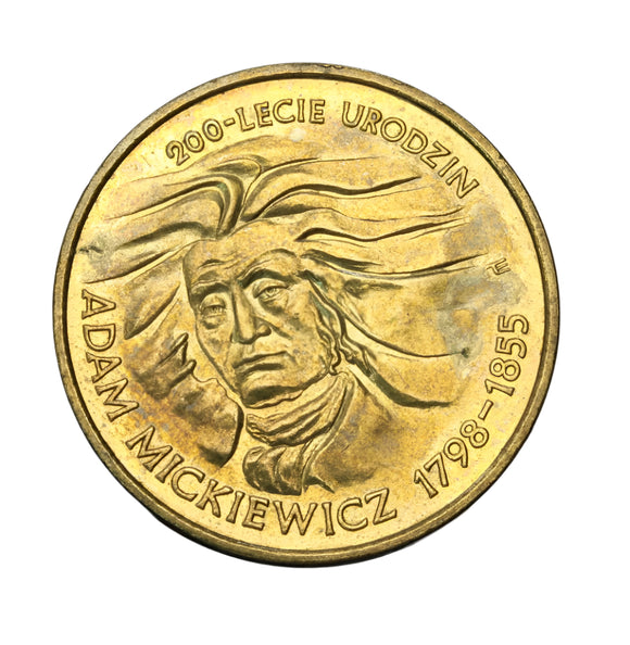 1998 - Polska - 2 zł - 200-lecie Urodzin Adama Mickiewicza