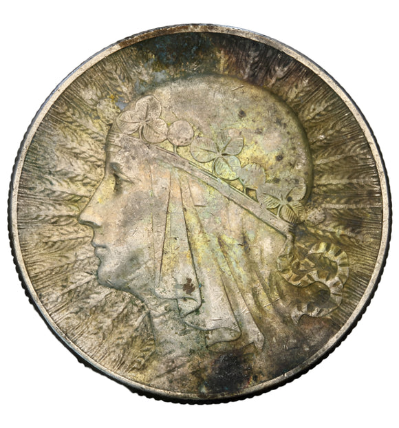 1934 - Polska - 5 zł - Polonia (Głowa Kobiety)