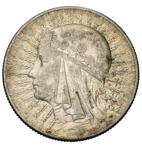 1934 - Polska - 5 zł - Polonia (Głowa Kobiety)
