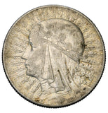 1934 - Polska - 5 zł - Polonia (Głowa Kobiety)