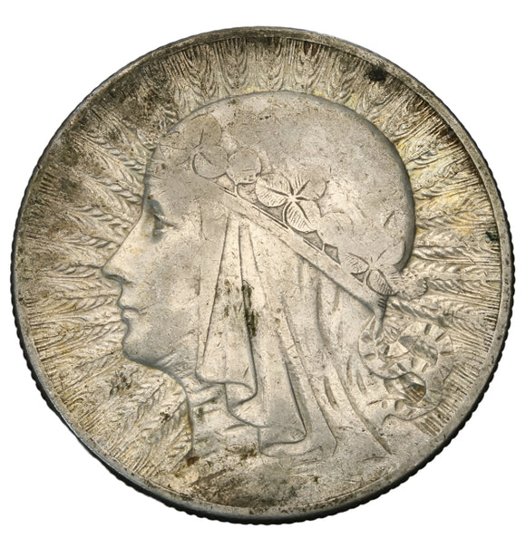 1933 - Polska - 5 zł - Polonia (Głowa Kobiety)