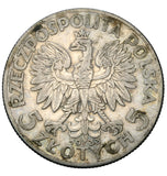 1933 - Polska - 5 zł - Polonia (Głowa Kobiety)