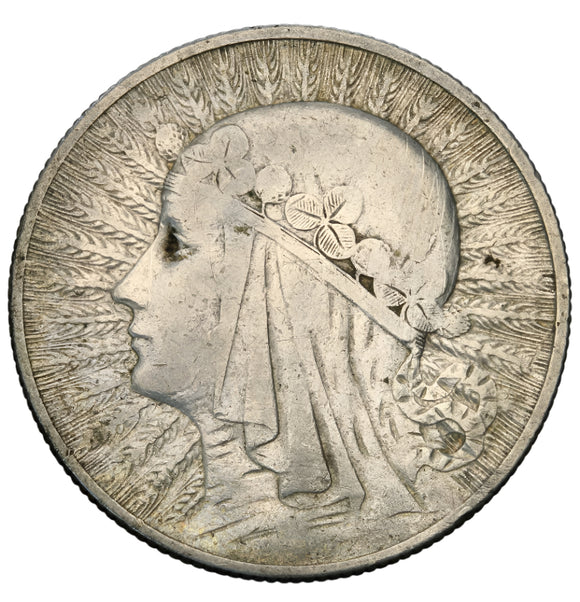 1932 - Polska - 5 zł - Polonia (głowa kobiety)