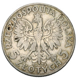 1932 - Polska - 5 zł - Polonia (głowa kobiety)