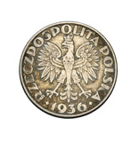 1936 - Polska - 2 zł - Żaglowiec