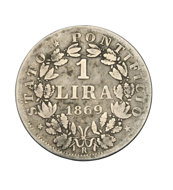 1869 - Watykan - 1 Lira