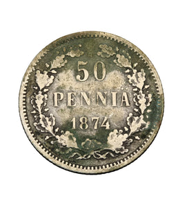 1874 - Finlandia - 50 Pennia
