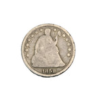 1858 - USA - 1/2 Dime - Seated Liberty Half Dime