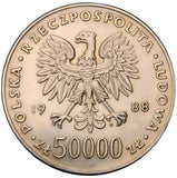 1988 - Polska - 50000 zł - Józef Piłsudski